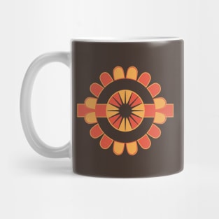 Stylized geometric flower Mug